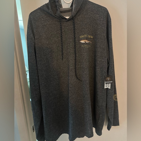 Salty Crew Men’s Bruce Hooded Tech Tee - Picture 1 of 2